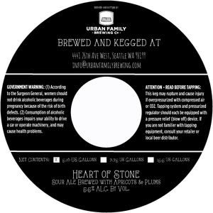 Urban Family Brewing Company Heart Of Stone May 2017
