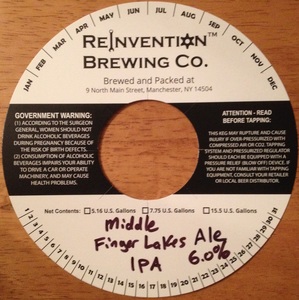 Reinvention Brewing Co Middle Finger Lakes IPA