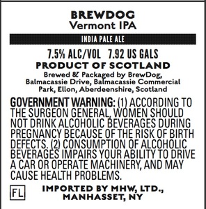 Brewdog Vermont IPA