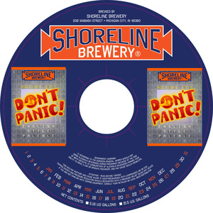 Shoreline Brewery Don't Panic English-style Pale Ale June 2017