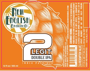 New English Brewing 2 Legit Double IPA June 2017