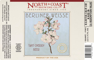 North Coast Tart Cherry Berliner Weisse June 2017