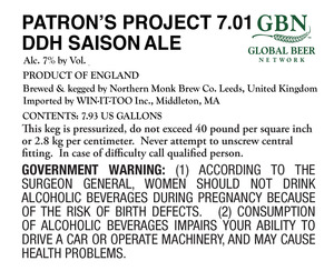 Patron's Project 7.01 Ddh Saison June 2017