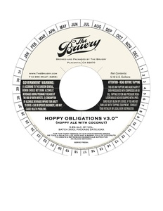 The Bruery Hoppy Obligations V3.0 June 2017