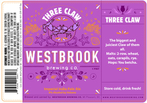 Westbrook Brewing Company Three Claw June 2017