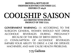 Coolship Saison June 2017