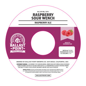 Ballast Point Raspberry Sour Wench