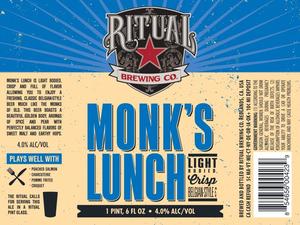 Ritual Brewing Co. Monk's Lunch