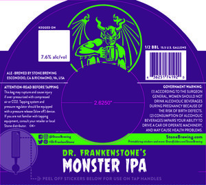 Dr. Frankenstone's Monster Ipa June 2017