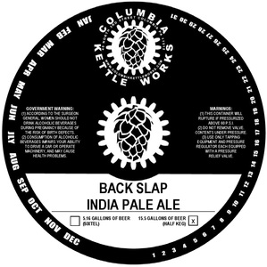 Back Slap India Pale Ale June 2017