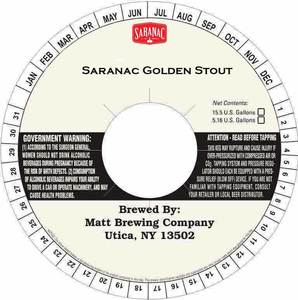 Saranac Golden Stout June 2017