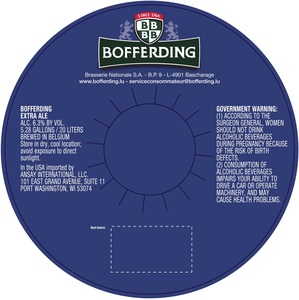 Bofferding Extra Ale June 2017