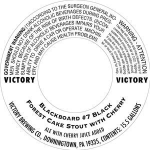Victory Blackboard Black Forest Cake Stout