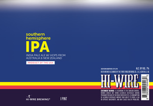 Hi-wire Brewing Southern Hemisphere IPA