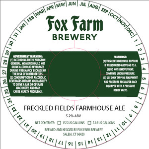 Freckled Fields Farmhouse Ale 