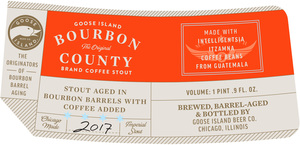 Goose Island Bourbon County Brand Coffee Stout June 2017