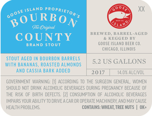 Goose Island Proprietor's Bourbon County Brand Stout June 2017