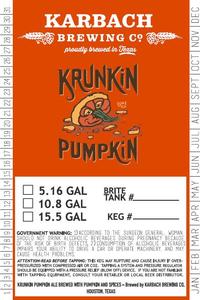 Karbach Brewing Co. Krunkin Pumpkin