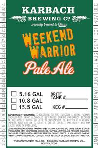 Karbach Brewing Co. Weekend Warrior June 2017