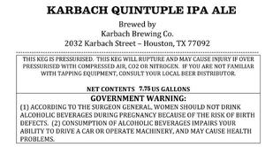Karbach Brewing Co. Quintuple June 2017