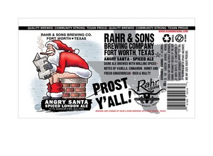Rahr & Sons Brewing Co., LP Angry Santa June 2017