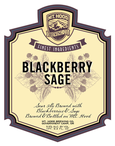 Mt. Hood Brewing Co. Blackberry Sage June 2017