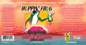 Hoppin' Frog Grapefruit Turbo Shandy June 2017
