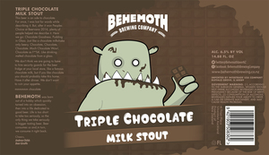Behemoth Triple Chocolate Milk Stout July 2017