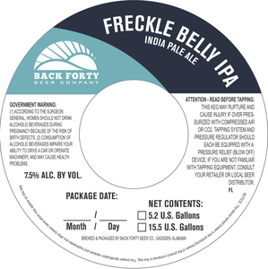 Back Forty Beer Co. Freckle Belly June 2017