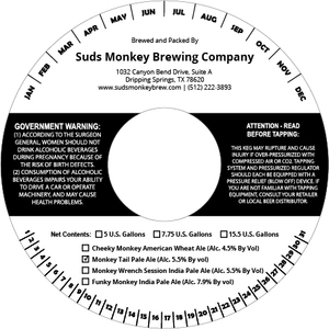 Monkey Tail Pale Ale June 2017