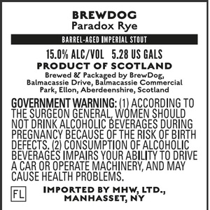 Brewdog Paradox Rye