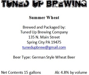 Tuned Up Brewing Summer Wheat