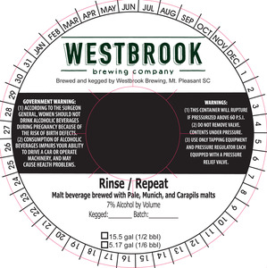 Westbrook Brewing Company Rinse / Repeat June 2017