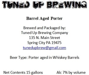 Tuned Up Brewing Barrel Aged Porter