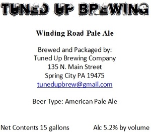 Tuned Up Brewing Winding Road Pale Ale