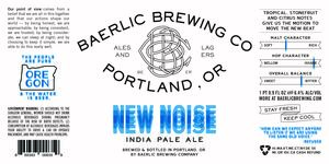 Baerlic Brewing Company New Noise India Pale Ale
