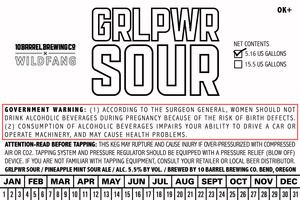 10 Barrel Brewing Co Grlpwr Sour June 2017