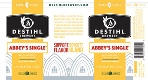 Destihl Brewery Abbey's Single June 2017