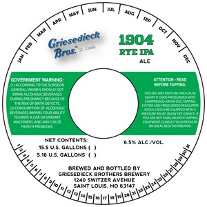 Griesedieck Brothers Rye IPA