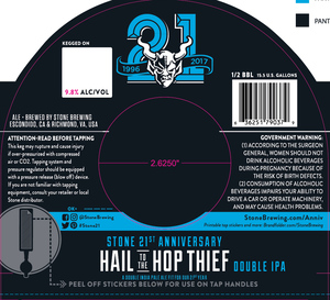 Stone Anniversary Hail To The Hop Thief June 2017