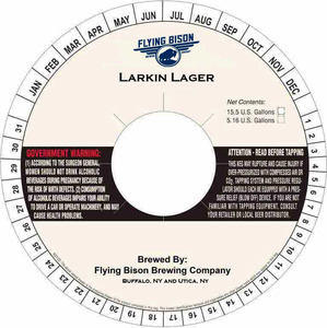 Flying Bison Larkin Lager