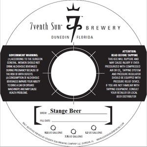 7venth Sun Brewery Stange Beer June 2017