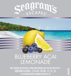 Seagram's Escapes Blueberry Acai Lemonade June 2017