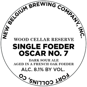 New Belgium Brewing Company, Inc. Single Foeder Oscar No. 7