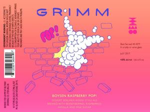 Grimm Boysen Raspberry Pop! June 2017