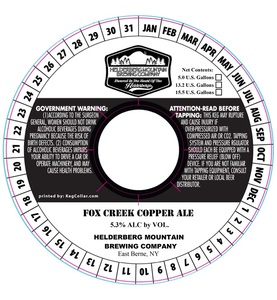 Fox Creek Copper Ale June 2017