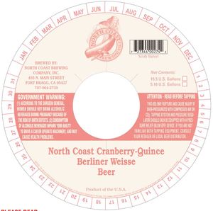 North Coast Cranberry Quince Berliner We 