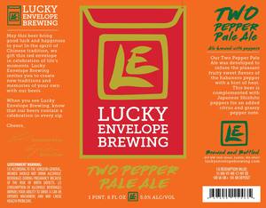 Lucky Envelope Brewing June 2017