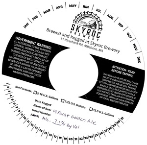 14 Karat Golden Ale June 2017