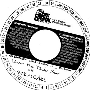 Lost Signal Brewing Under The Tower Sour June 2017